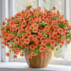 Artificial Flowers for Outdoor, UV Resistant Fake Silk Flowers, Realistic Faux - Image 4
