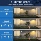 Peasur Solar Lights Outdoor Motion Sensor Waterproof, 3 Modes Security Wall - Image 2
