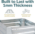 Sunnydaze 11.75" H Raised Metal Garden Bed - Image 2