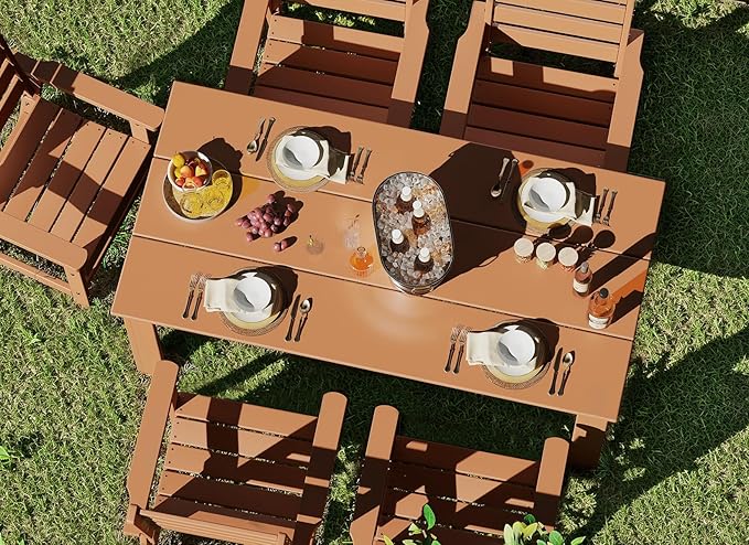 GREENVINES Outdoor Dining Chairs Set of 2 | HDPE | Patio Chair | All-Weather | - Image 4