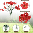 24 Bundles Artificial Flowers for Outdoors/Indoors, Fake Flowers Plants for - Image 2