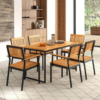 Tangkula 7 Piece Outdoor Dining Set - Image 2