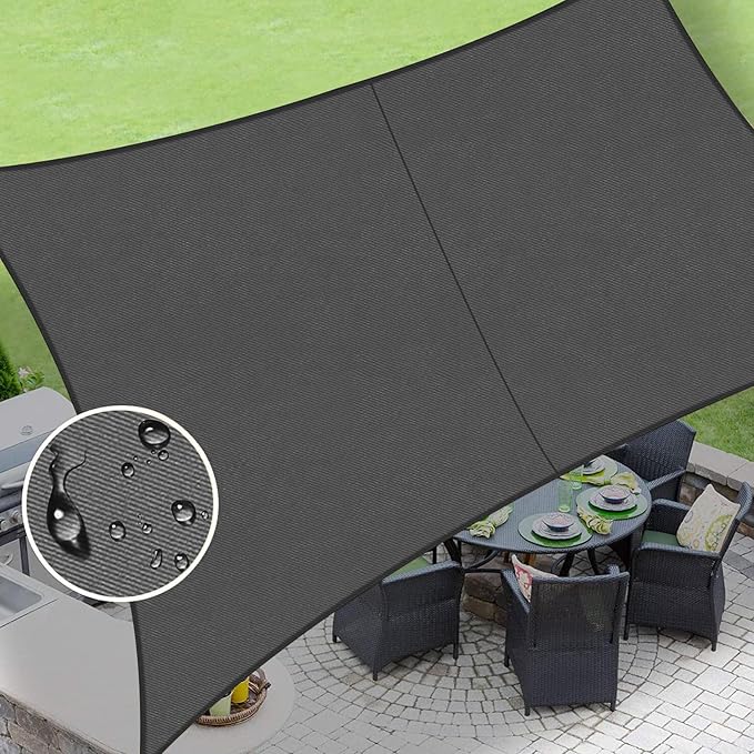 LOVE STORY Rectangle 4'x10' Waterproof Sun Shade Sail Canopy UV Block by LOVESTORY