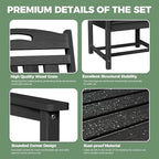 HDPE Outdoor Patio Dining Set - Image 6