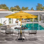 VINGLI 32" Outdoor Dining Table, Round Patio DiningTable - Image 2