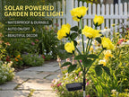 Solar Rose Lights Outdoor, 2 Pack Waterproof Color Changing LED Flower Lights - Image 2