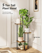 Tall Plant Stand Indoor 5 Tiered Plant Shelf - Image 3