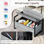 Tangkula 40 Gallon Outdoor Bench - Image 4