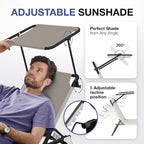 Folding Outdoor Lounge Chair - Image 5