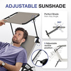 Folding Outdoor Lounge Chair - Image 6