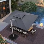 PURPLE LEAF 10' X 13' Patio Umbrella Outdoor Rectangle Umbrella Large - Image 2