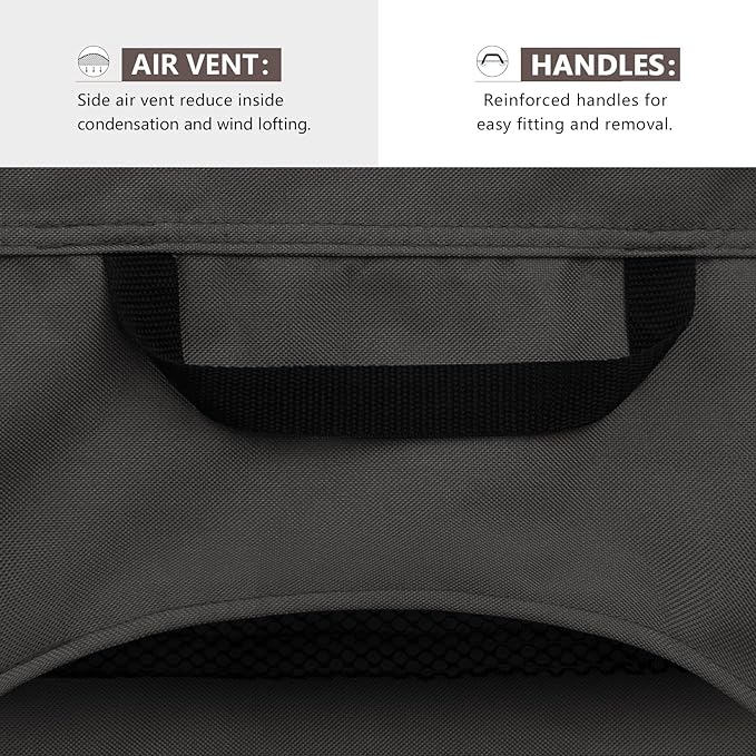 ULTCOVER Waterproof Outdoor Deep Seat Sofa Bench Cover 62W x 40D x 35H inch - Image 4