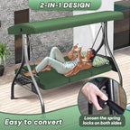 3 Seat Outdoor Porch Patio Swing - Image 6