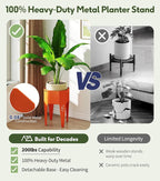 Planter with Stand, Metal 2 in 1 Portable Planter with Grow Bags & Handle - Image 3