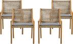 Christopher Knight Home Verle Wooden Patio Dining Set - Image 12