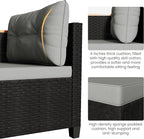 Wisteria Lane Small Patio Furniture Set, All-Weather PE Rattan Outdoor - Image 8