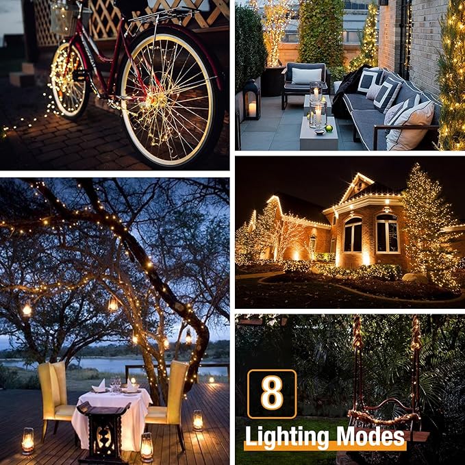 btfarm Solar String Lights for Outside - Image 4