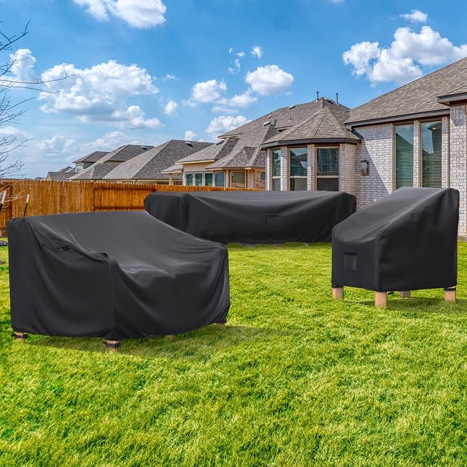 Patio Furniture Covers, Heavy Duty 600D Outdoor Furniture Cover Waterproof - Image 8