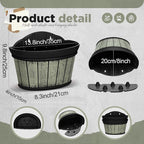 Layhit 6 Pcs Wall Hanging Planters Outdoor Pot Planter Wine Barrel Planter - Image 2