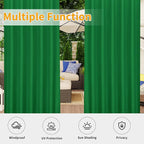 Easy-Going Outdoor Patio Curtains Detachable Tab Top Windproof Weatherproof - Image 5