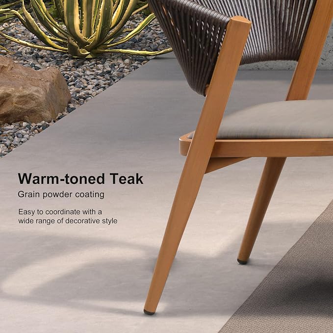 PURPLE LEAF 8-Piece Patio Dining Set Outdoor Furniture Rectangular Table and - Image 2