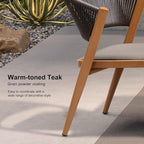 PURPLE LEAF 9 Pieces Round Outdoor Dining Set Large Outdoor Dining Table and - Image 2