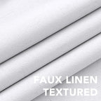 H.VERSAILTEX Linen Blackout Curtains 63 Inches Long 100% Blackout Thermal - Image 4