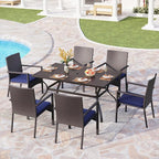 PHI VILLA 7 Piece Patio Dining Set - Image 7