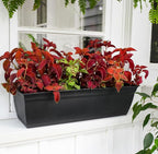 The HC Companies 24" Eclipse Plastic Window Box 7.76"x24"x6.57" in Clay Color - Image 3