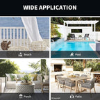 Waterproof Outdoor Curtain W105 x L108 - Image 7