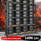 72" H Storage Shelves, Storage Shelves Heavy Duty, 2400LBS Metal Shelving Units - Image 5