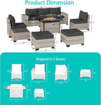 9-Piece Outdoor Patio Furniture Set - Image 5