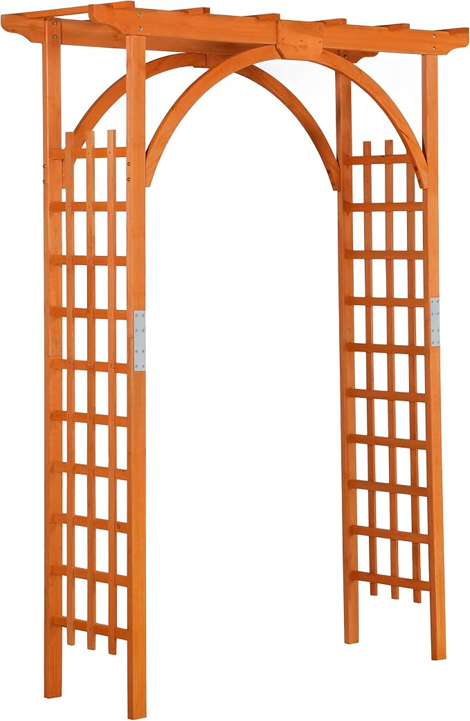Yaheetech 85in Wooden Garden Trellis Horticulture Garden Arch Arbor by Yaheetech