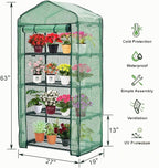 Mini Greenhouse for Indoor Outdoor, Plant Green House 4-Tier Rack Stand - Image 4