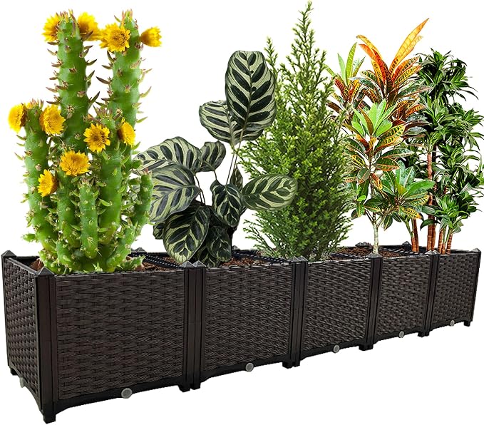 Large Planters for Outdoor Plants pots Elevated Garden Boxes Raised Garden Bed by TDDSS