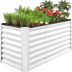 Best Choice Products 4x2x2ft Outdoor Metal Raised Garden Bed, Deep Root Box by BestChoiceProducts