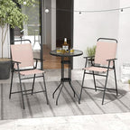 Tangkula 3 Piece Outdoor Bar Set, Patio Round Bar Table - Image 4