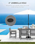 SERWALL 5 Piece Outdoor Dining Table Sets - Image 2