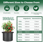 T4U 10 Gallon Grow Bags, Fabric Pots - Image 2