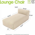 Outdoor Bean Bag Lounger Chair, Big Comfy Outdoor Daybed - Image 2