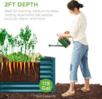 Best Choice Products 4x2x2ft Outdoor Metal Raised Garden Bed, Deep Root Planter - Image 2