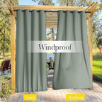 NICETOWN 2 Panels Outdoor Curtains - Image 4