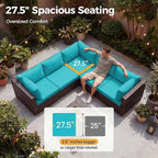 NICESOUL10 Piece Outdoor Couch Furniture Set - Image 6
