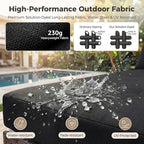 NICESOUL 9 Piece Patio Furniture Set - Image 9