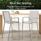 Best Choice Products Outdoor Bar Stools Set of 2, Bar Height, Patio Furniture - Image 3