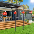 Bshine Solar Garden Decoration Outdoor Cardinal Lights, Hand Blown Glass - Image 6