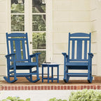 LUE BONA Outdoor Rocking Chairs Set, HDPS Poly Porch Rockers - Image 9