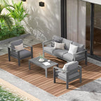 Wisteria Lane Aluminum Outdoor Patio Furniture Set, Oversized Patio - Image 8