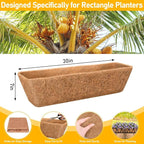 Riare 2 Pack 30 Inch Rectangle Coconut Liners - Image 2
