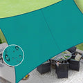 LOVE STORY Waterproof 6.5' x 10' Rectangle Turquoise Blue Sun Shade Sail Cannoy by LOVESTORY